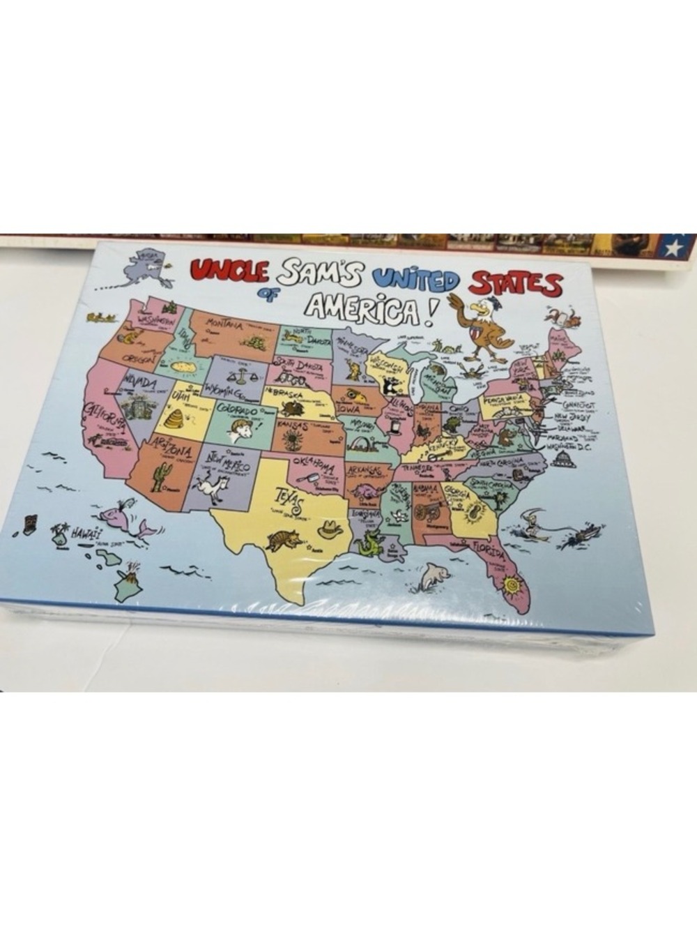 Springbok Uncle Sams United States America Map jigsaw puzzle educational New